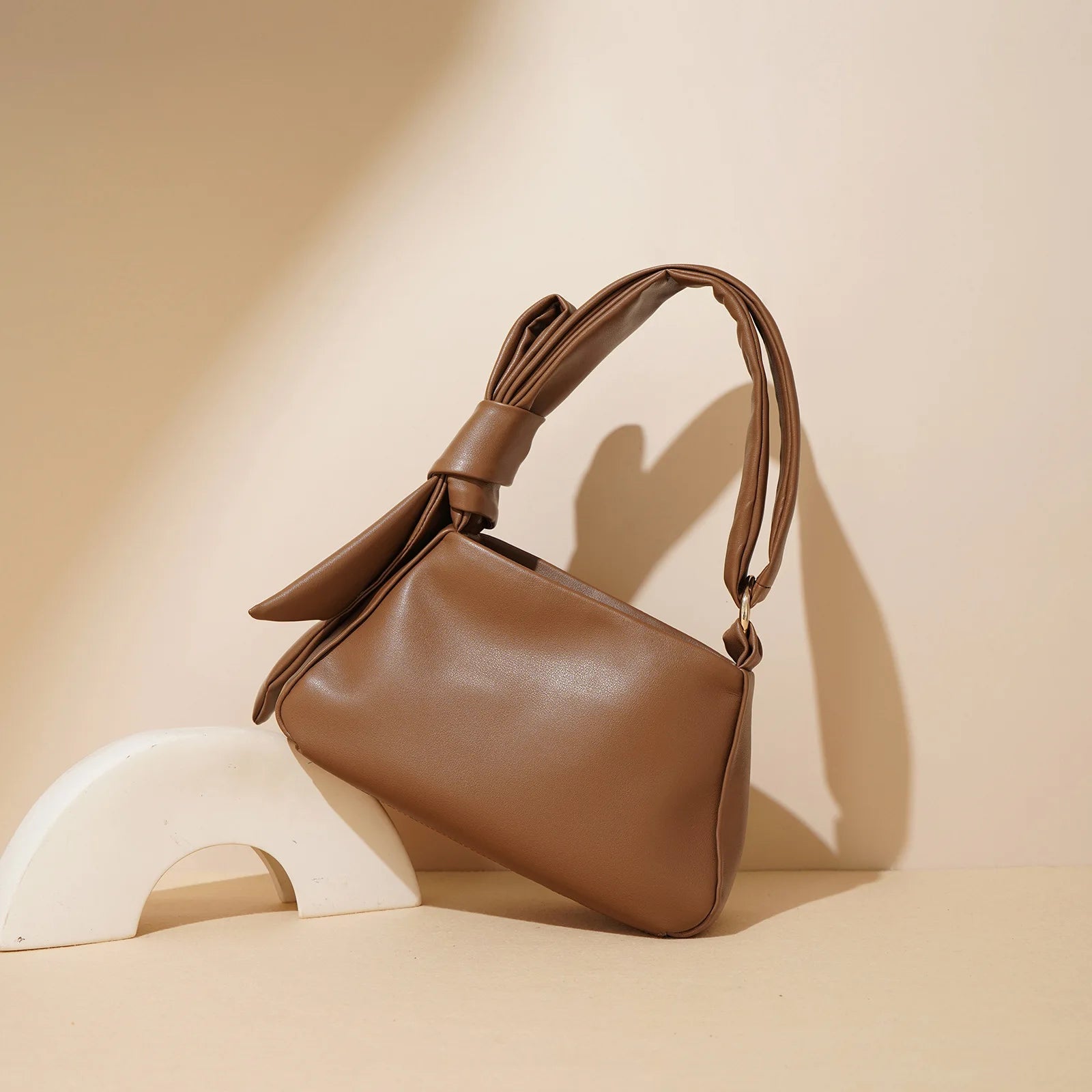 Bolsa Couro Legítimo Tiracolo Laço Cecília