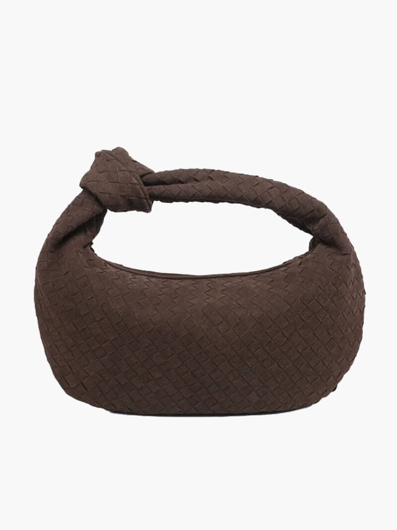 Bolsa Trançada Alice Grande Camurça