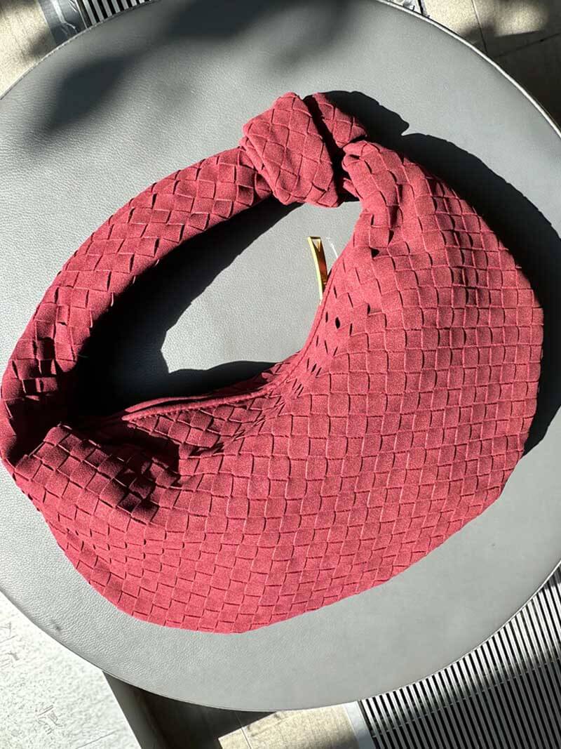 Bolsa Trançada Alice Grande Camurça
