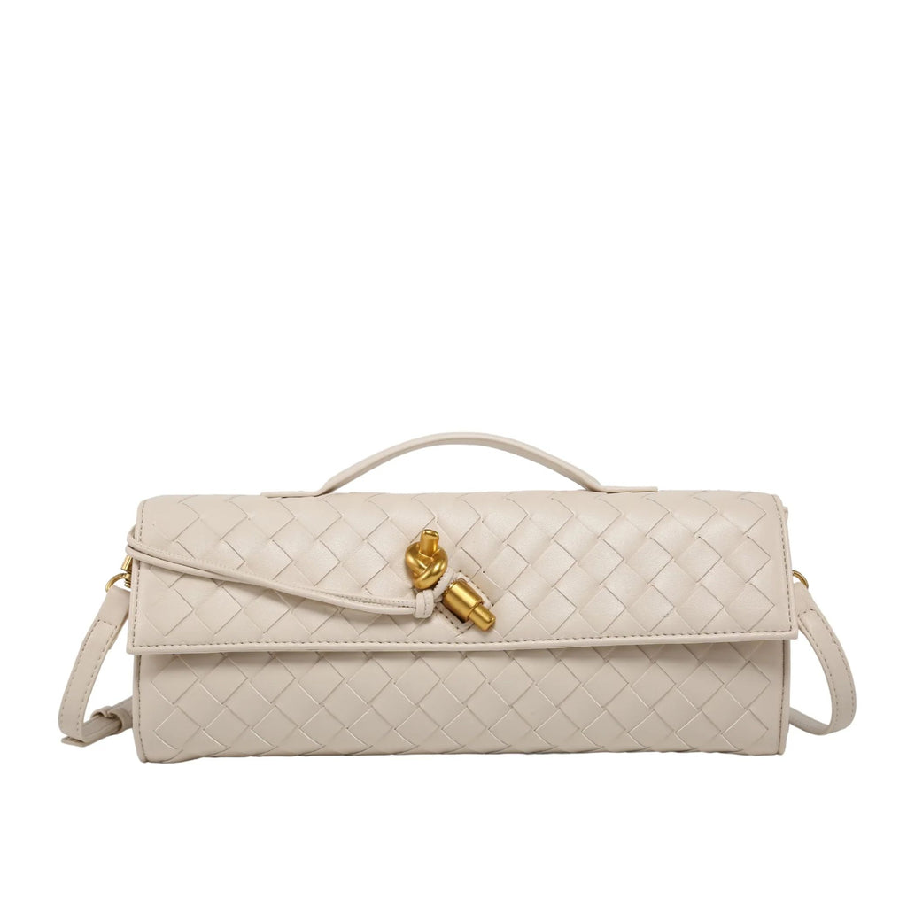 Bolsa Clutch Trançada Paige