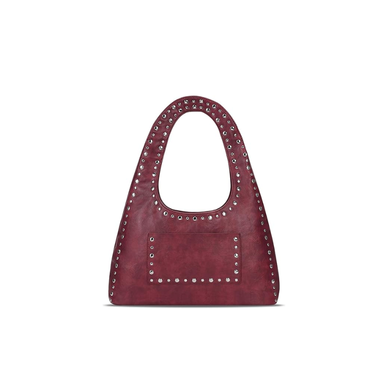 Bolsa de Ombro Vintage Boho Tachas