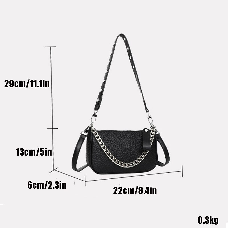 Bolsa Tiracolo Pequena Couro Legítimo Agatha