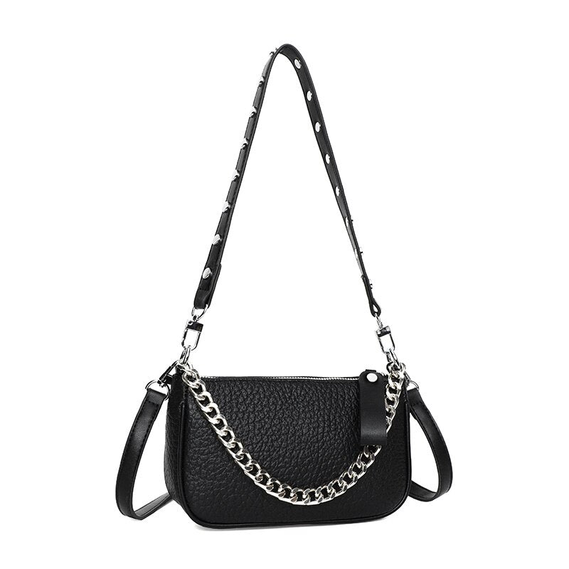 Bolsa Tiracolo Pequena Couro Legítimo Agatha