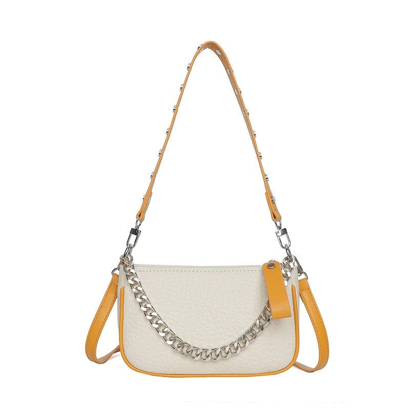 Bolsa Tiracolo Pequena Couro Legítimo Agatha