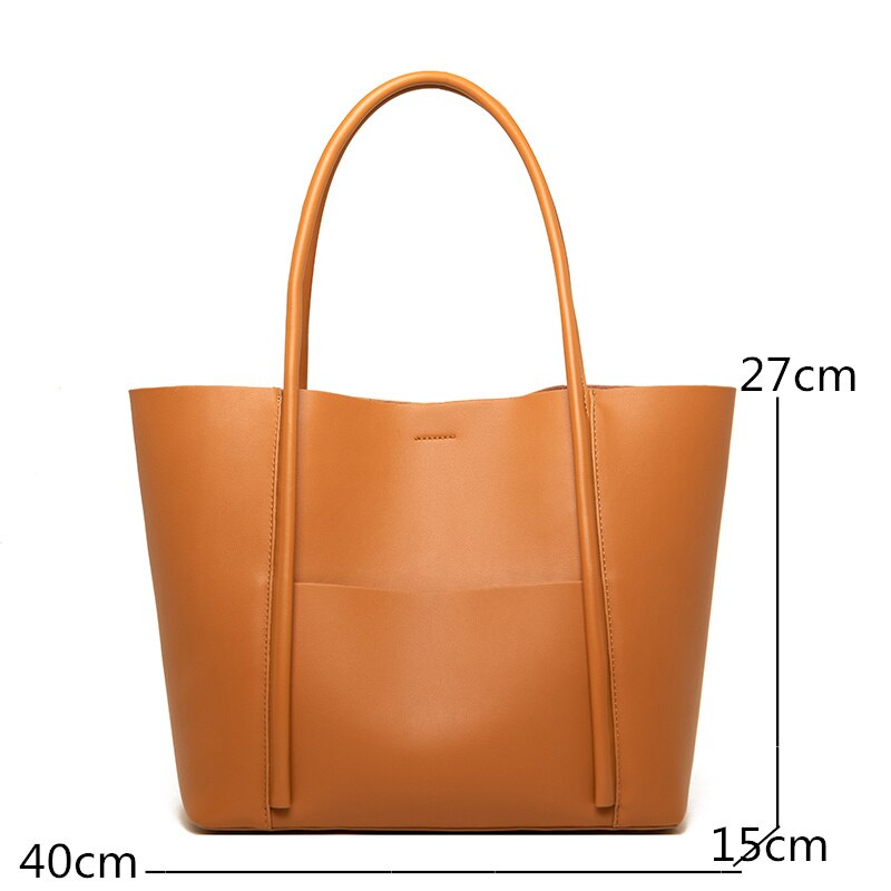 Bolsa Grande Couro Legítimo Alessandra