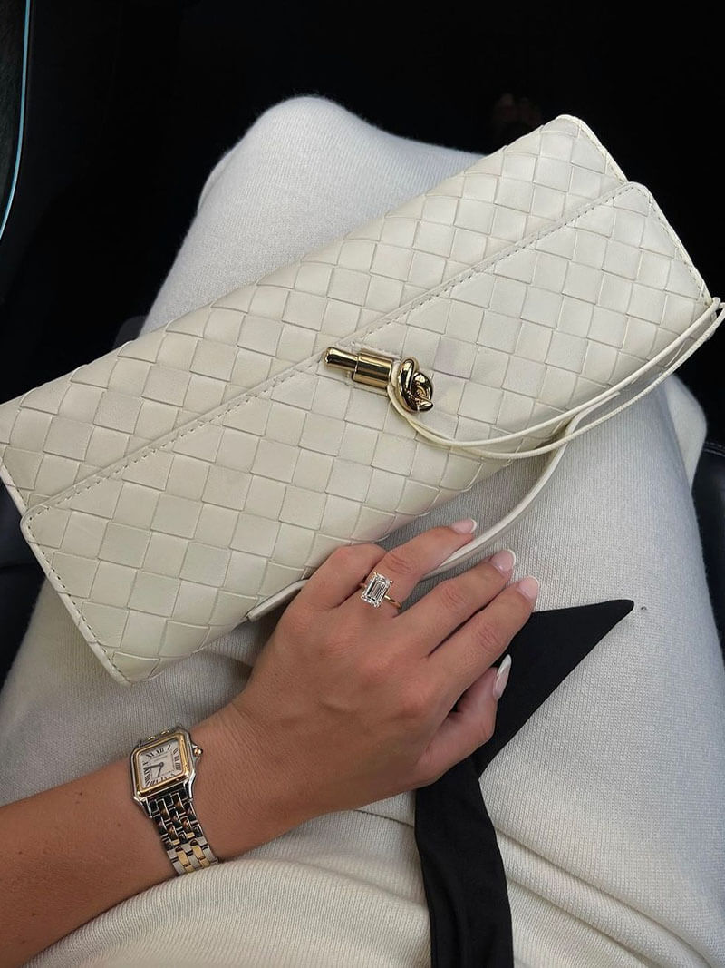 Bolsa Clutch Trançada Paige