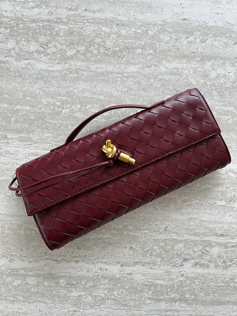 Bolsa Clutch Trançada Paige